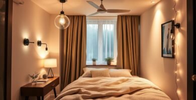 Kleines schlafzimmer beleuchtung